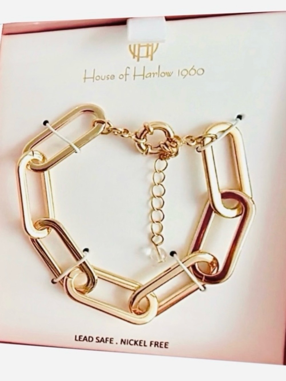 🆕- House of Harlow 1960-8" Chunky Link Bracelet with 1½" Extender.